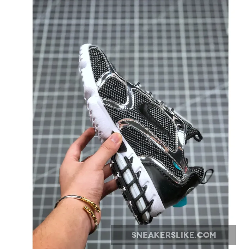 Stussy X Nike Air Zoom Spiridon Caged 2 Pure Platinum/Black-White CU1854-001 New Releases
