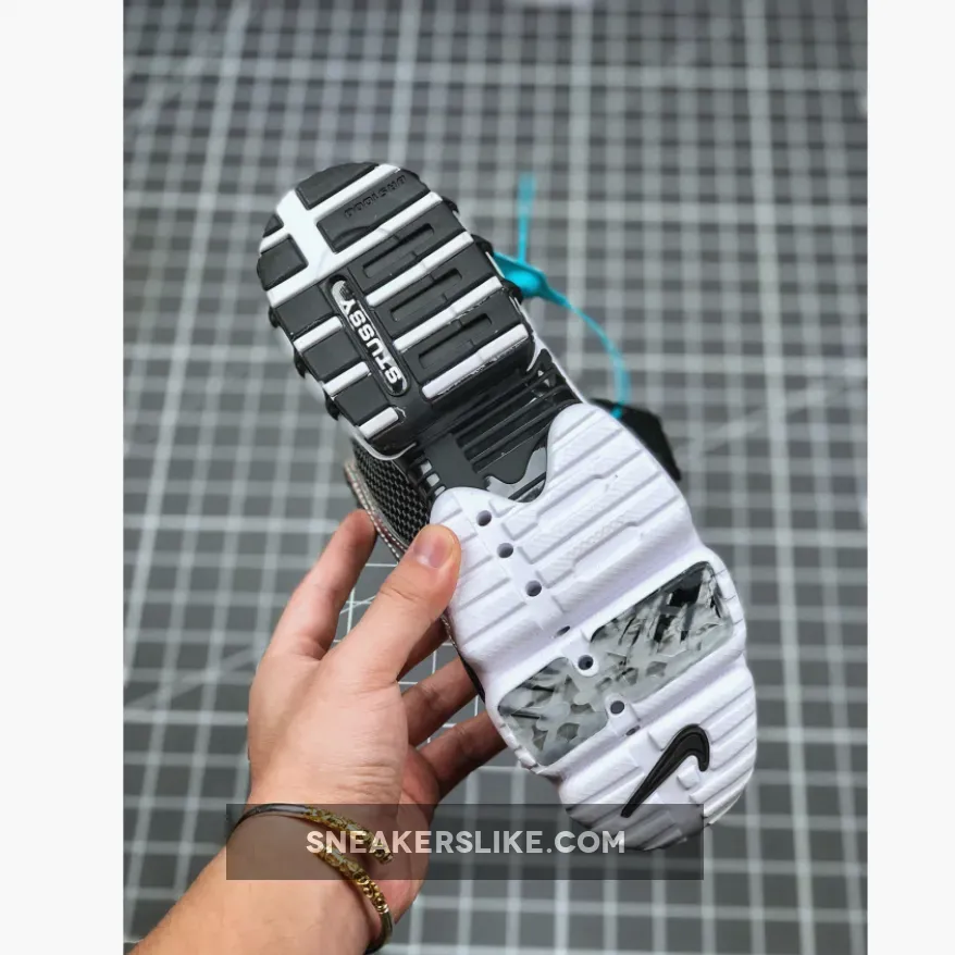 Stussy X Nike Air Zoom Spiridon Caged 2 Pure Platinum/Black-White CU1854-001 New Releases