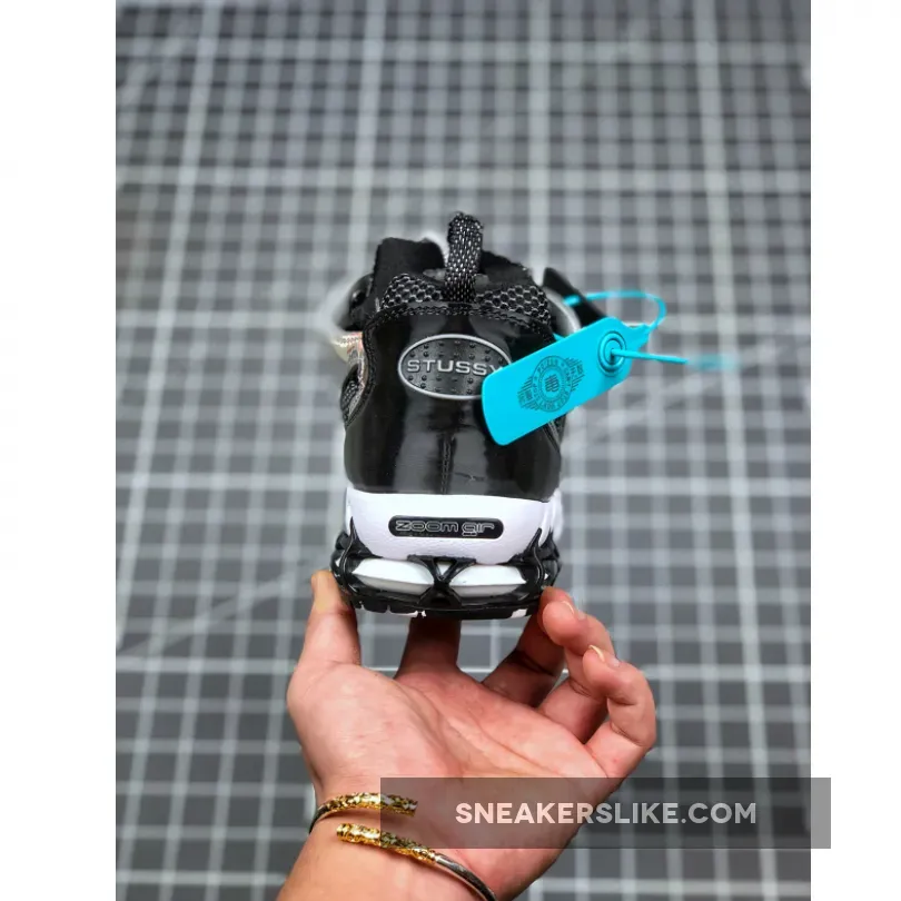 Stussy X Nike Air Zoom Spiridon Caged 2 Pure Platinum/Black-White CU1854-001 New Releases