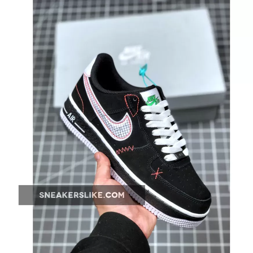 Nike Air Force 1 Low Black Grey CU6646-001 / air force 1 green strike