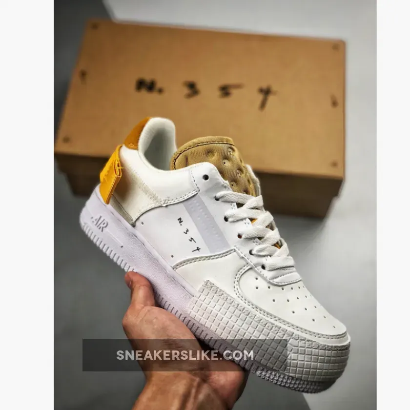 Nike Air Force 1 Low Type White Gold Yellow / nike air force 1 n 354 price