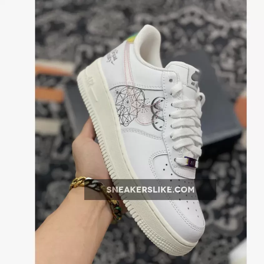 Nike Air Force 1 LV8 GS White Silver For Womens CW5909-100 #air force 1 lv8 ksa