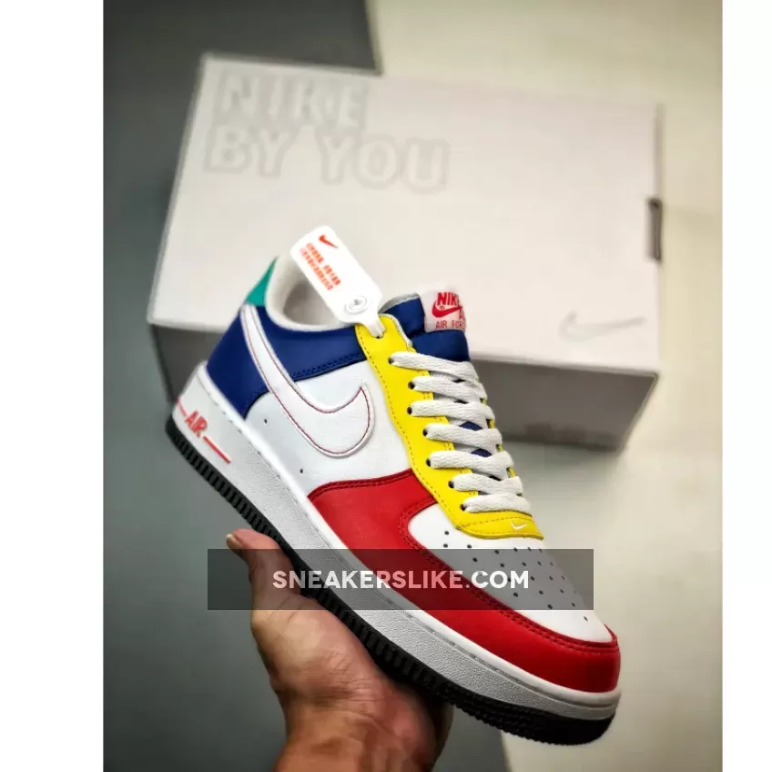 Nike Air Force 1 Low "Rubik’s Cube" White/Red-Blue