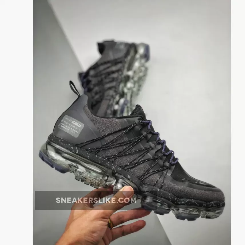 Nike Air VaporMax Run Utility 'Black Reflective' - nike air vapormax run utility white black