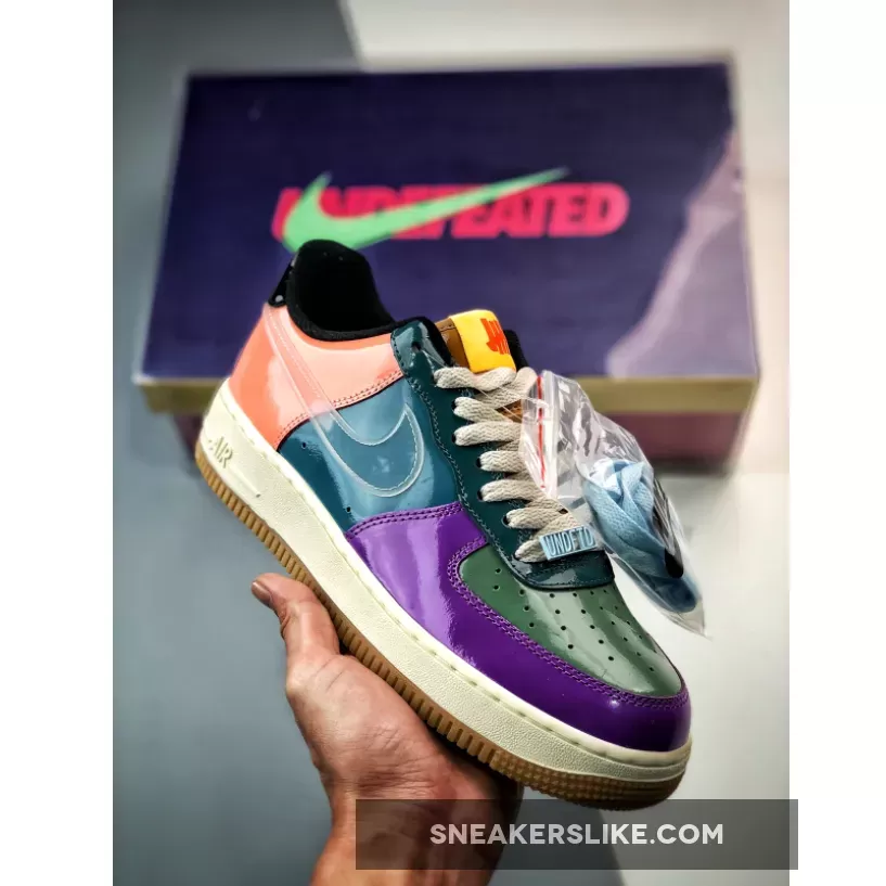 Undefeated x Nike Air Force 1 Low Wild Berry/Celestine Blue undeafeated af1