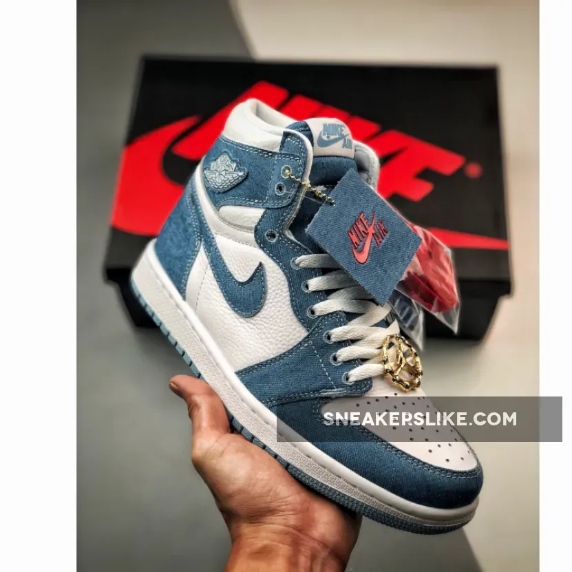 Air Jordan 1 High OG Denim DM9036-104 / gold retro 1