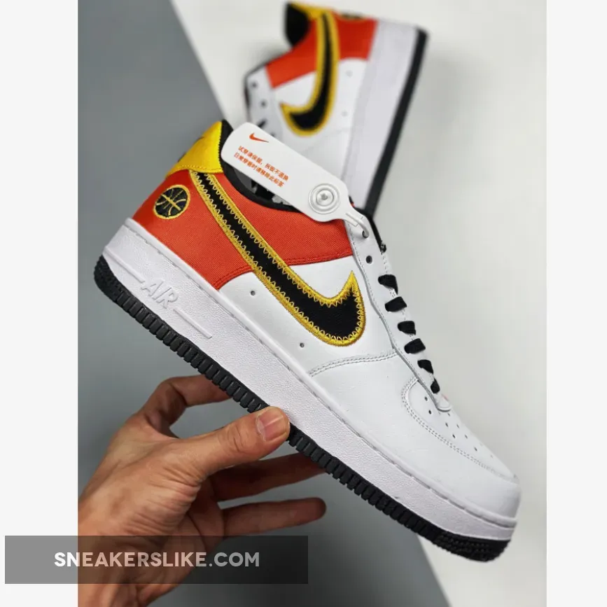Nike Air Force 1 Amarillos / Nike Air Force 1 Low 'Rayguns' White/Black/Orange Flash/Amarillo