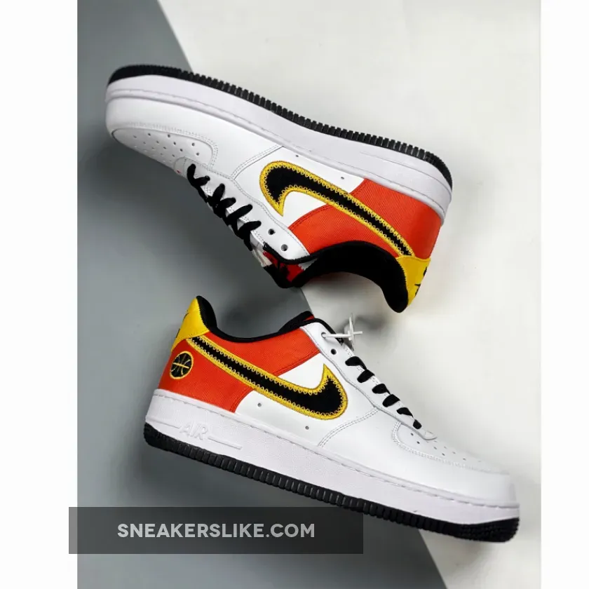 Nike Air Force 1 Amarillos / Nike Air Force 1 Low 'Rayguns' White/Black/Orange Flash/Amarillo