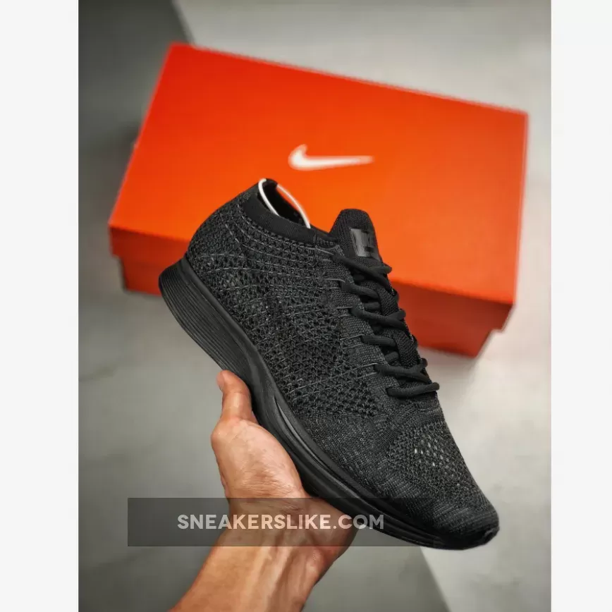 Nike Flyknit Racer Triple Black 526628-009 Restock