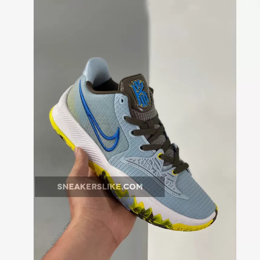 Nike Kyrie Low 4 Light Armory Blue/Black-Signal Blue #kyrie 4 low blue