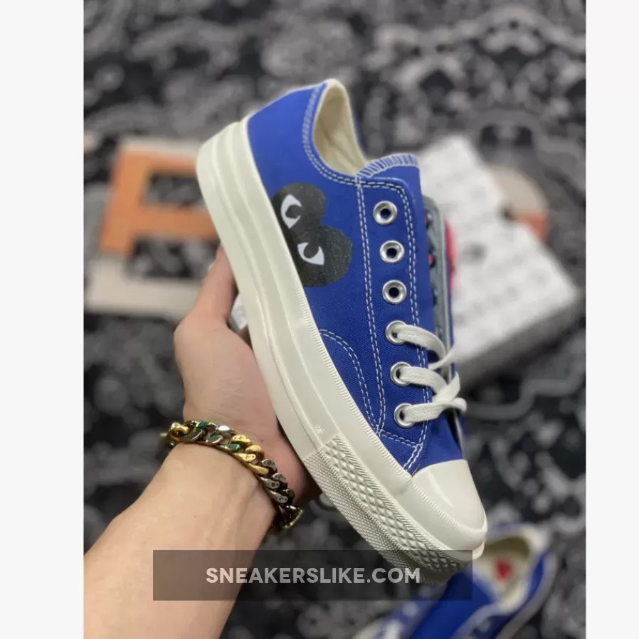 Comme des Garcons Play x Converse Chuck Taylor All Star 70 Low Blue 171848C - blue cdg