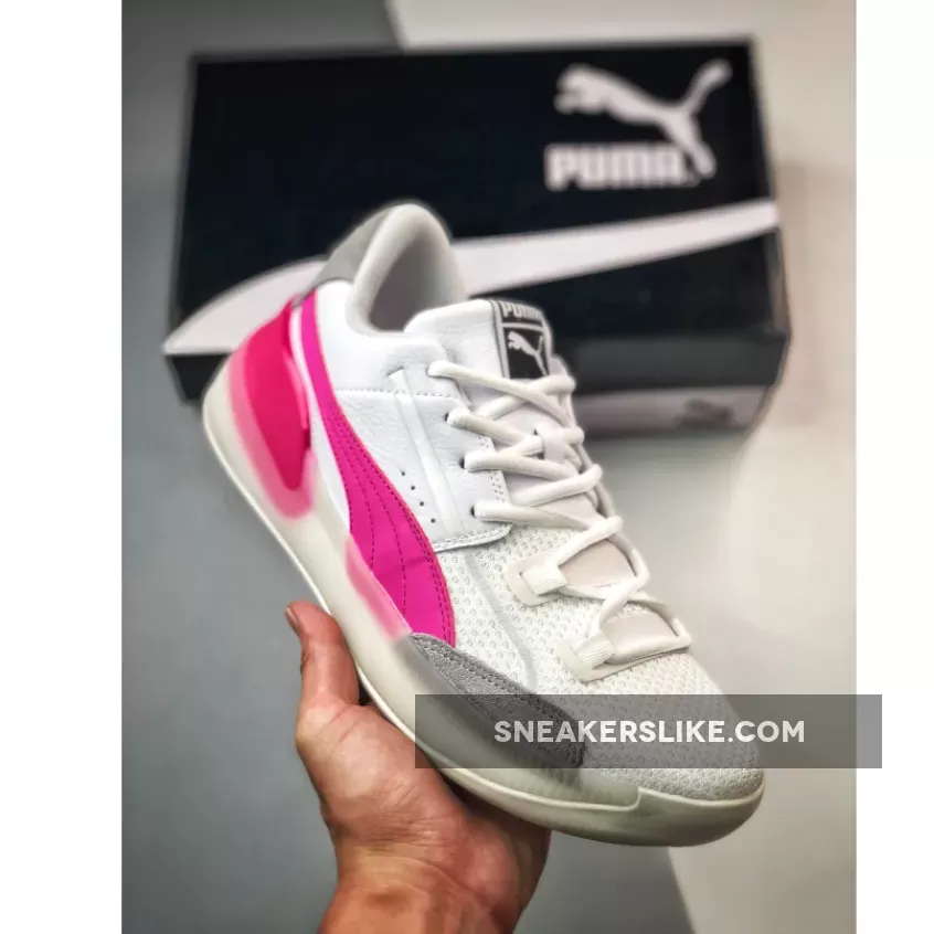 Puma Clyde Hardwood White Pink 193663-03 To Buy