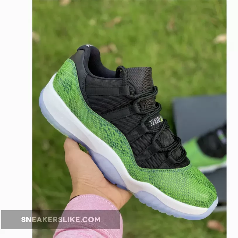 Air Jordan 11 Retro Low Black/Nightshade-White-Volt 528895-033 - air jordan 11 retro low black nightshade white volt ice