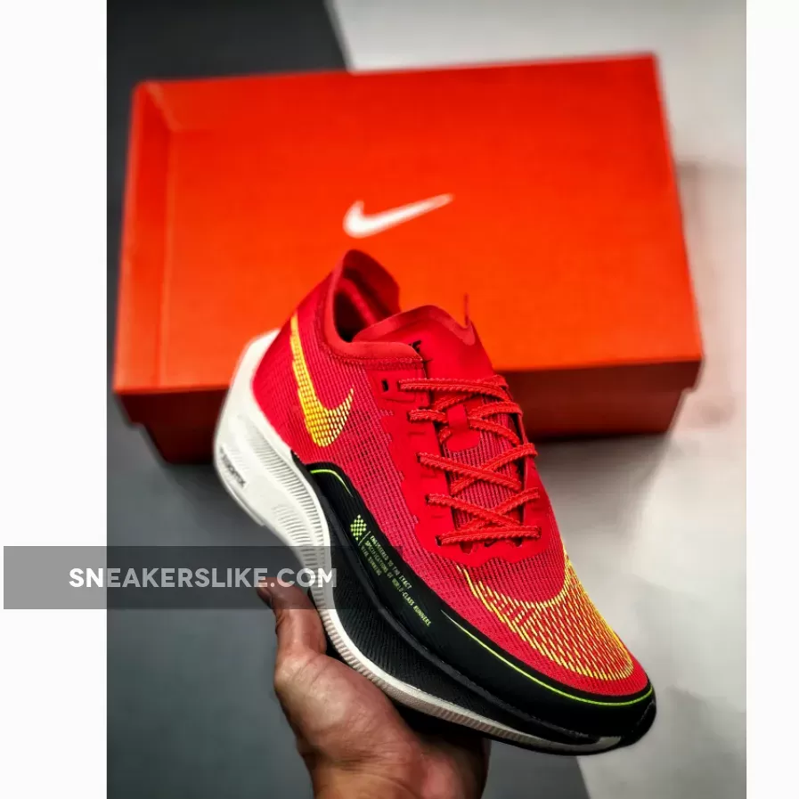 Nike ZoomX VaporFly NEXT% 2 Siren Red And Volt CU4111-600 Nike Zoomx Vaporfly Next 2 Red