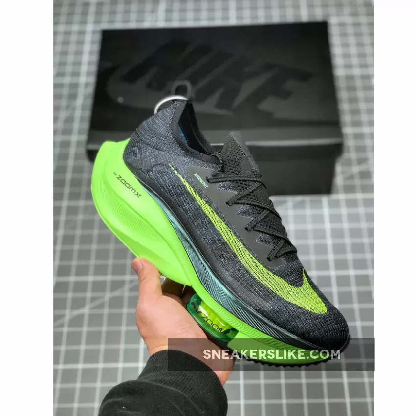 Nike Air Zoom Alphafly Next% Black Electric Green Nike Alphafly Men's