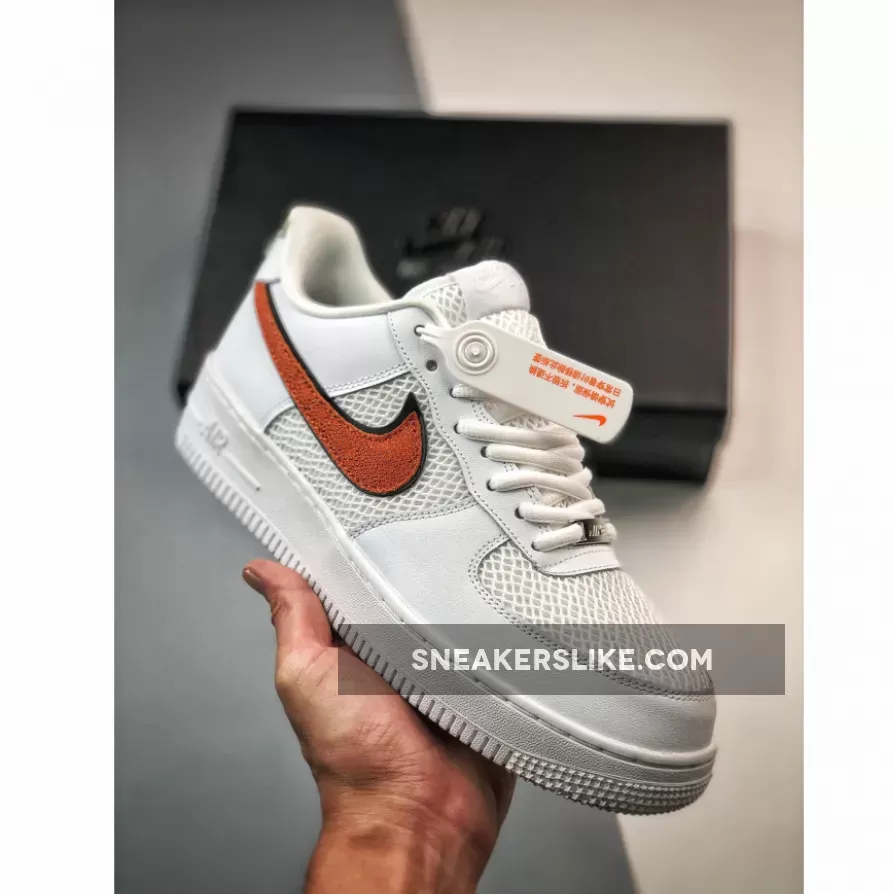 Nike Air Force 1 Low 'Basketball Swooshes' Sail/Orange Trance / orange vans mens