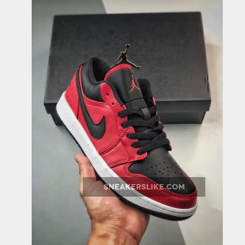 Jordan 1 Low Gym Red Black 553558-605