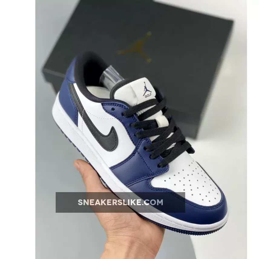 Air Jordan 1 Low Golf White/Black-Midnight Navy DD9315-104 / jordan golf navy