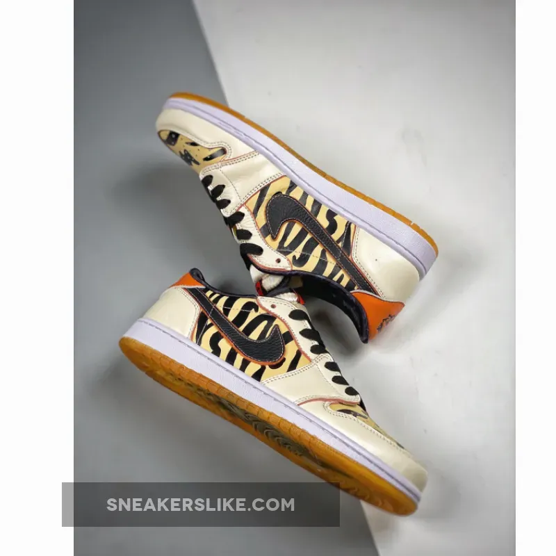 Air Jordan 1 Low OG 'Year of the Tiger' White/Black-Yellow DH6932-100 / jordan year of the tiger