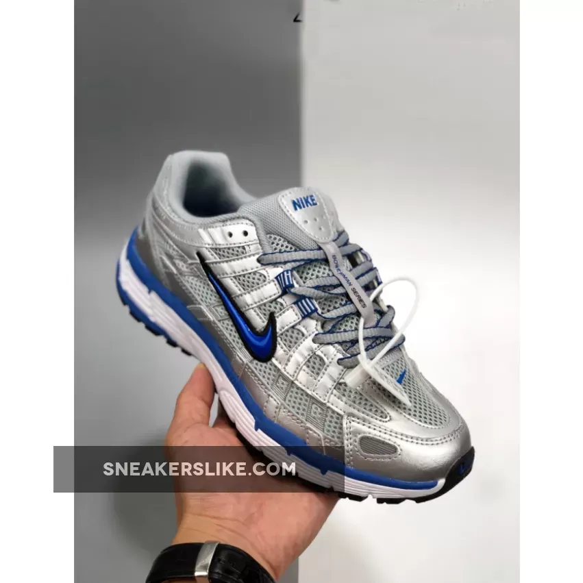 Nike P-6000 Silver Blue Womens BV1021-001 Laser Blue Metallic
