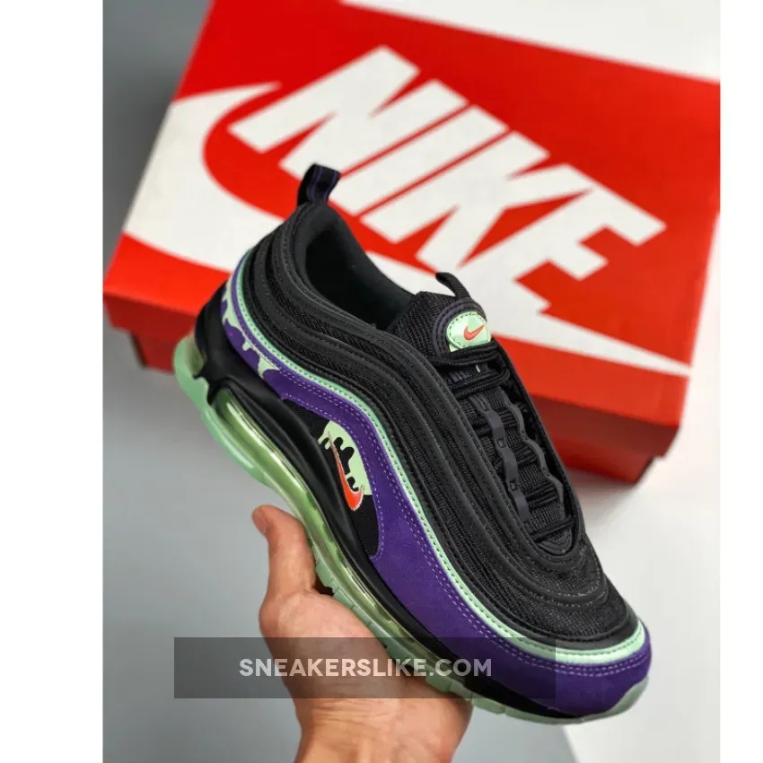 Nike Air Max 97 Slime Halloween Purple Black DC1500-001 - nike slime