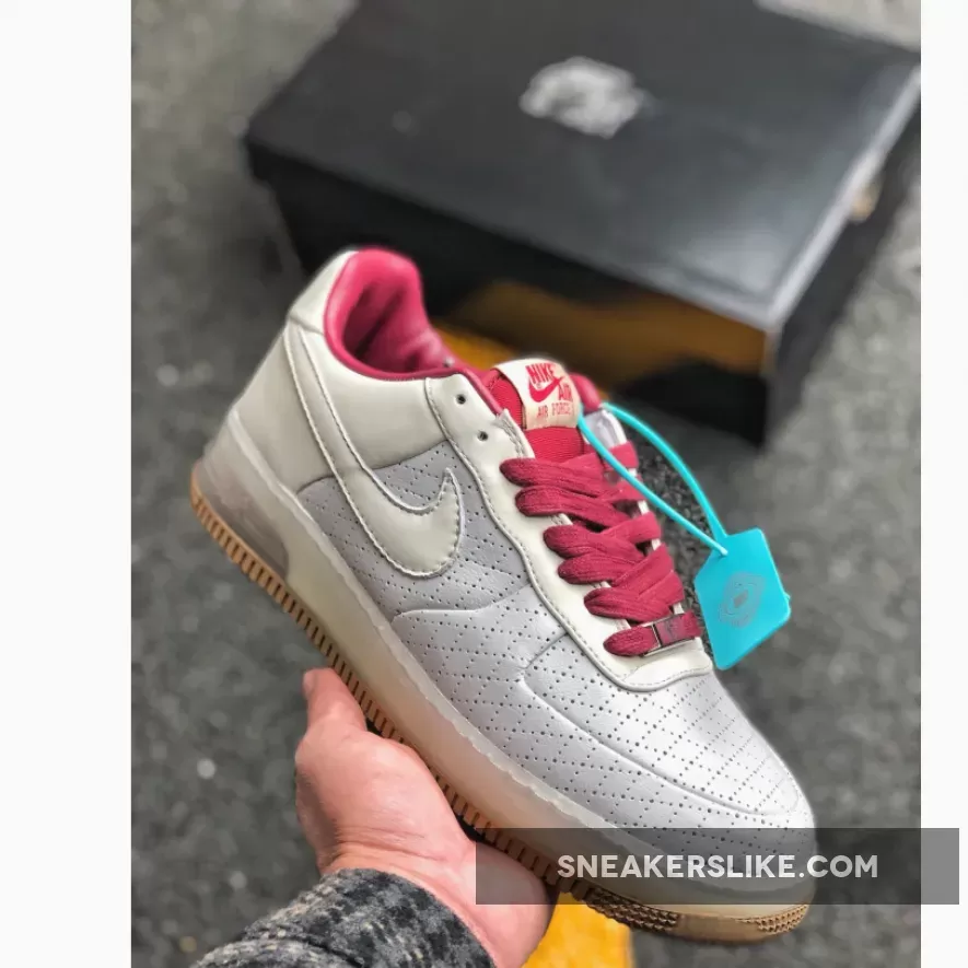 Nike Air Force 1 Low 'Supreme Max Air' Neutral Grey/Team Red-White / nike air force 1 neutrals