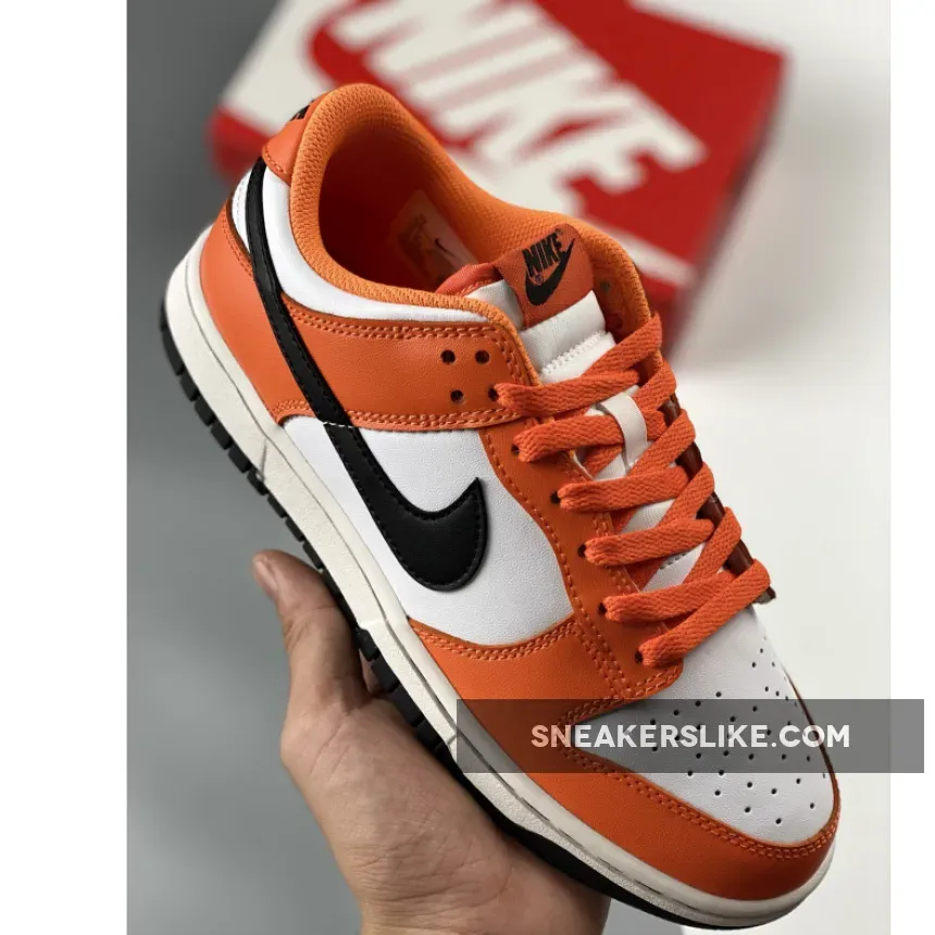 Nike Dunk Low 'Halloween' Safety Orange/Black-White DJ9955-800 orange black and white dunks