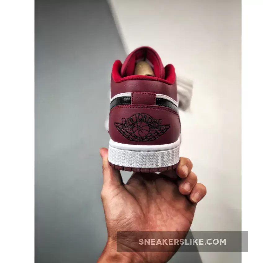 Air Jordan 1 Low Noble Red/White/Black #jordan 1 low noble red white laces