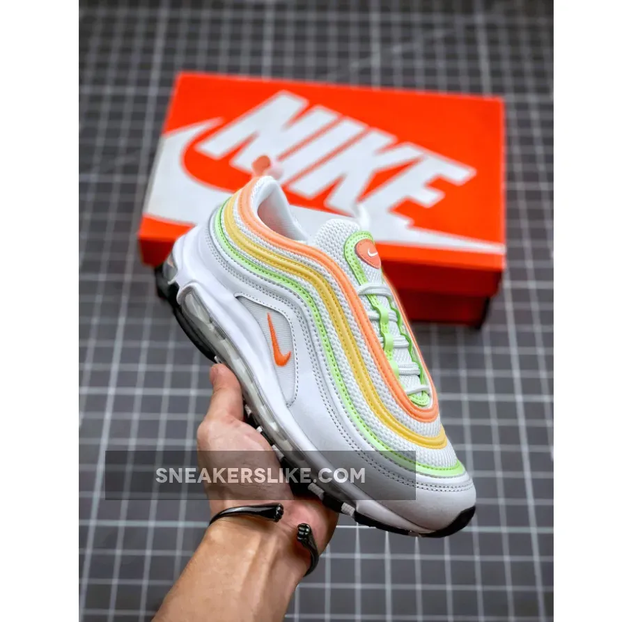 Nike Air Max 97 White/Atomic Pink-Melon Tint-Barely Volt-Black - air max 97 melon