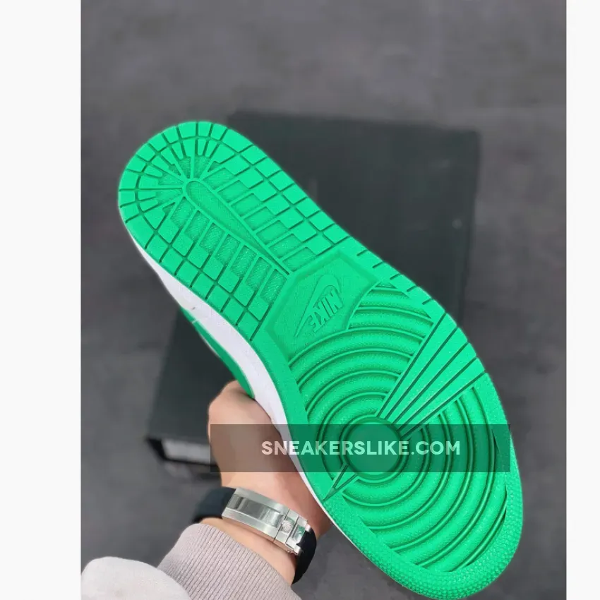 Women Air Jordan 1 Mid Green Grey DC7294-103 / white green jordan 1