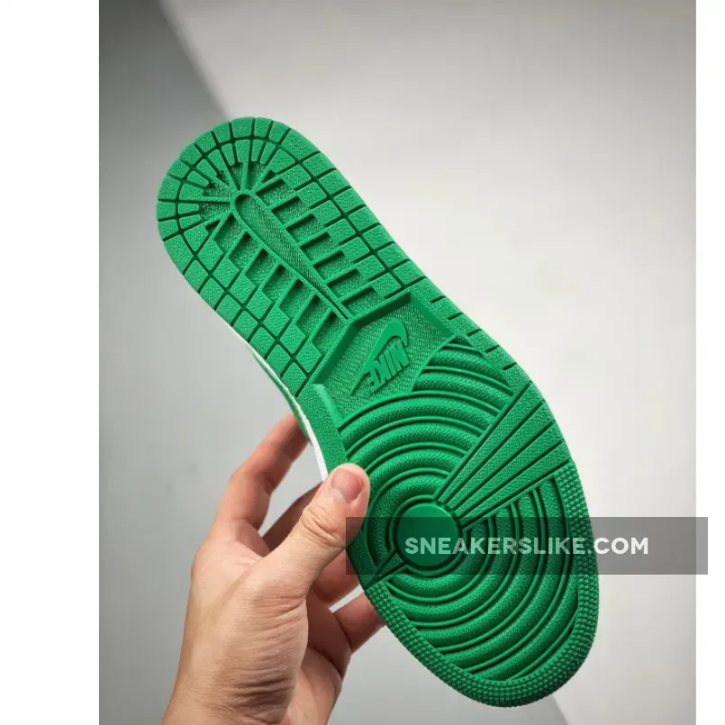 Women Air Jordan 1 Mid Green Grey DC7294-103 / white green jordan 1