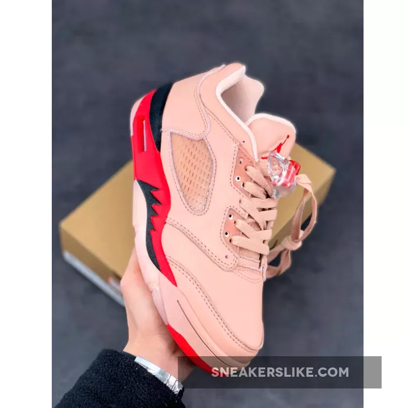 Air Jordan 5 Low Arctic Orange/Siren Red-Black / red and black 5