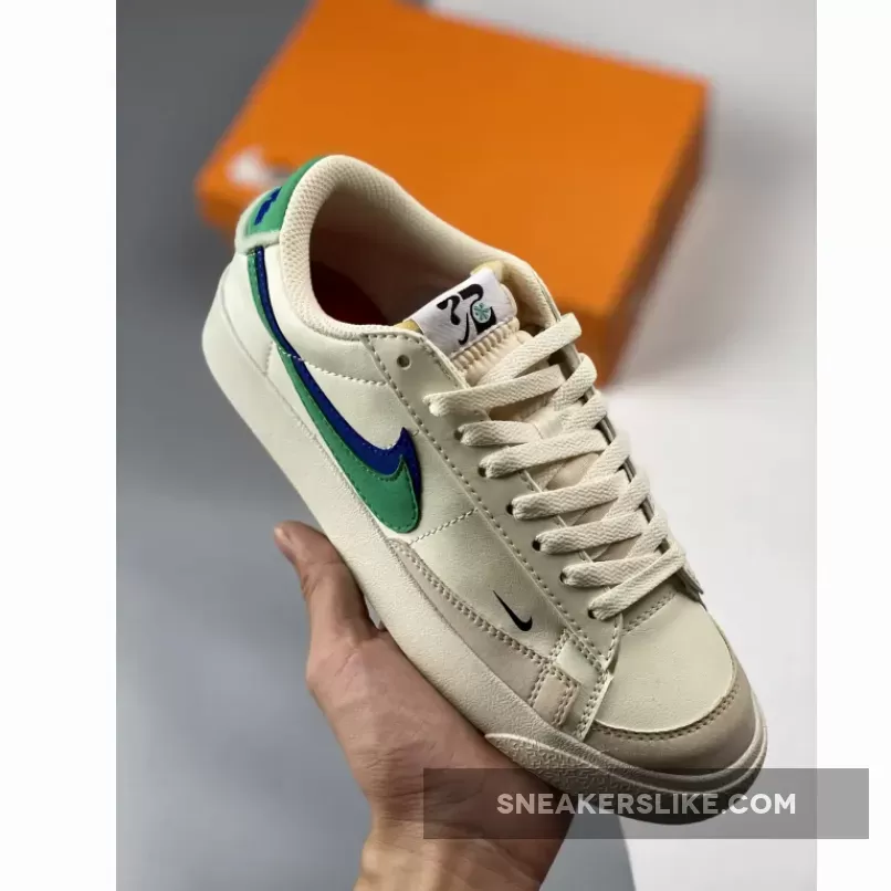 Nike Blazer Low '77 Double Swoosh Sail Green DO9777-001 - nike blazer low double swoosh