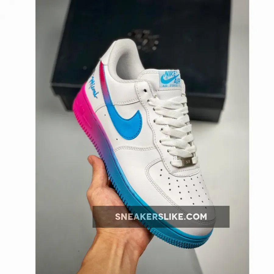 Custom Nike Air Force 1 Low White Multi-Color To Buy