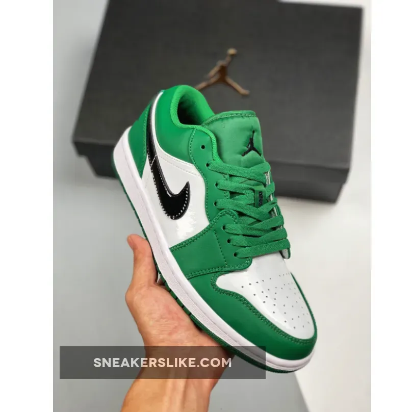 Air Jordan 1 Retro Low 'Pine Green' Unisex 553558-301 Pine Green/Black-White AJ1 / green jordan 1 low