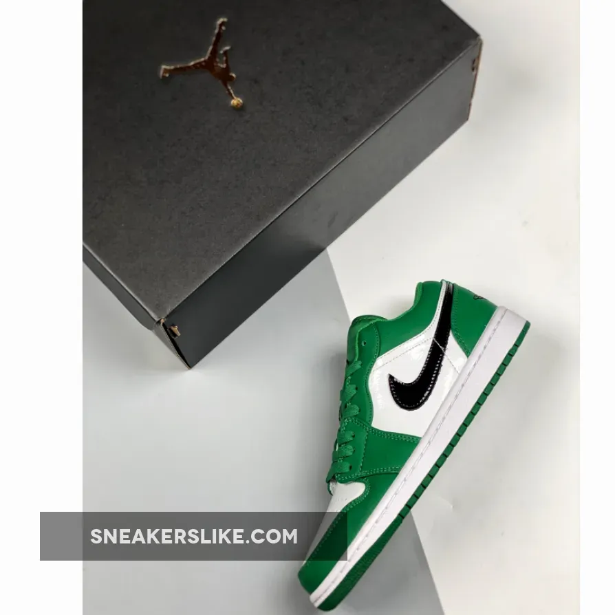 Air Jordan 1 Retro Low 'Pine Green' Unisex 553558-301 Pine Green/Black-White AJ1 / green jordan 1 low