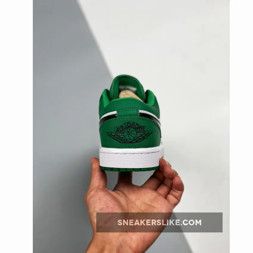 Air Jordan 1 Retro Low 'Pine Green' Unisex 553558-301 Pine Green/Black-White AJ1 / green jordan 1 low