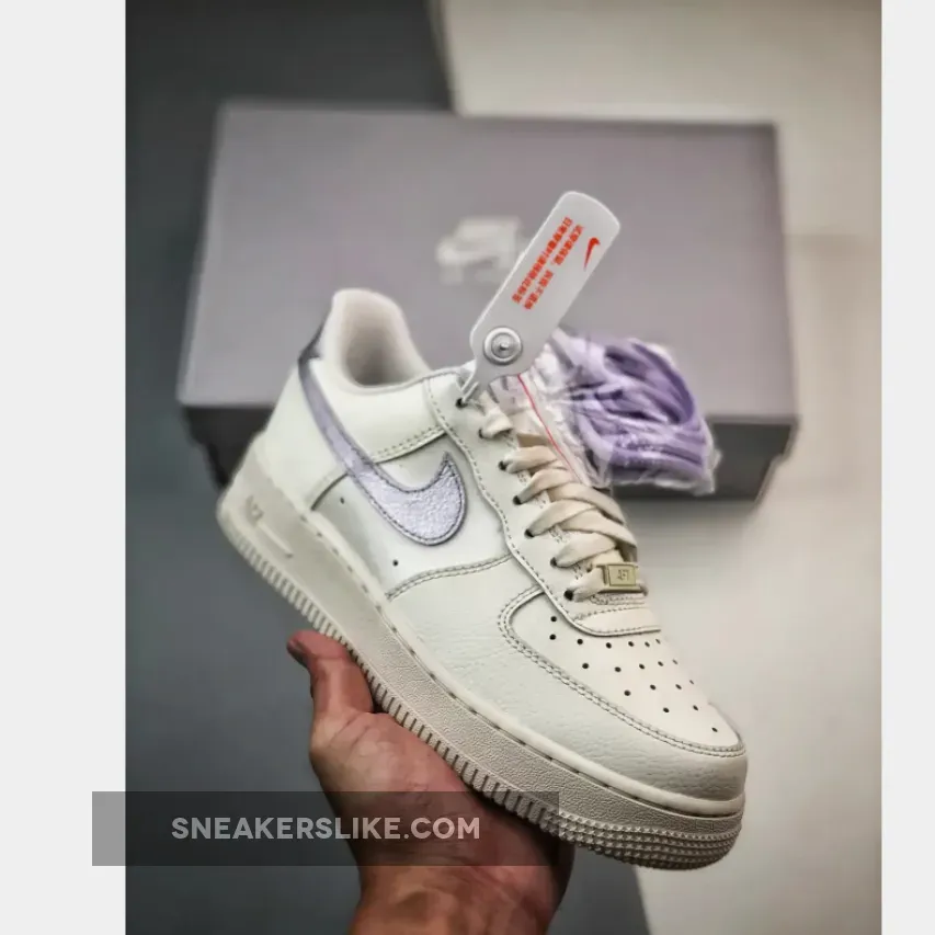 Nike Air Force 1 Low Metallic Purple DV7470-100 / purple and teal air force ones