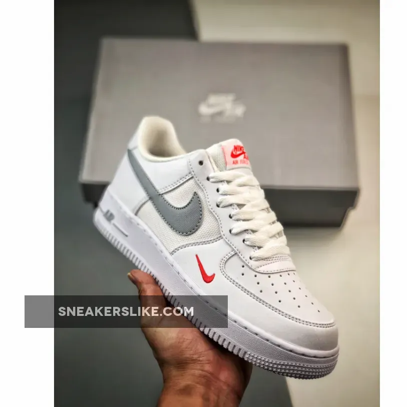 Nike Air Force 1 Low 'White/Red/Grey' FD9772-100 / air force 1 crimson