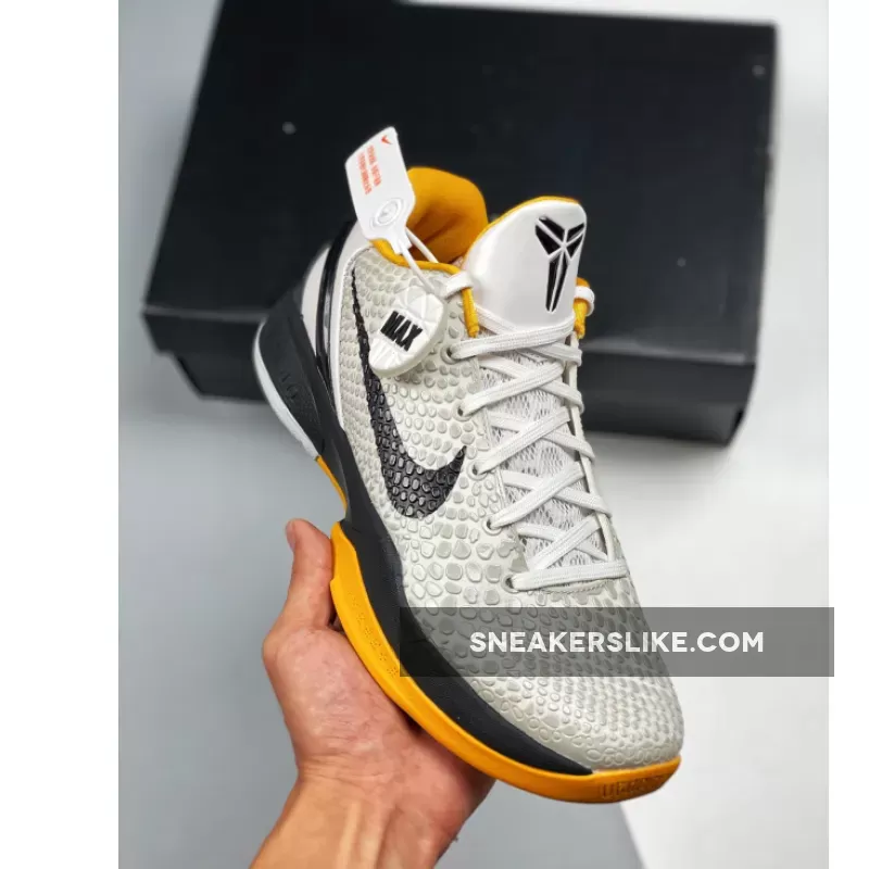 Nike Kobe 6 Protro 'Del Sol' White/Neutral Grey-Del Sol-Black del sol kobe 6