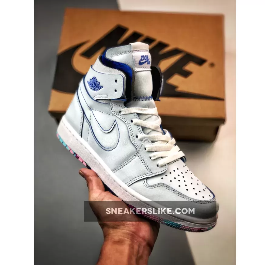 Air Jordan 1 Zoom Comfort 25 Years In China White/Blue DX6036-111 Online