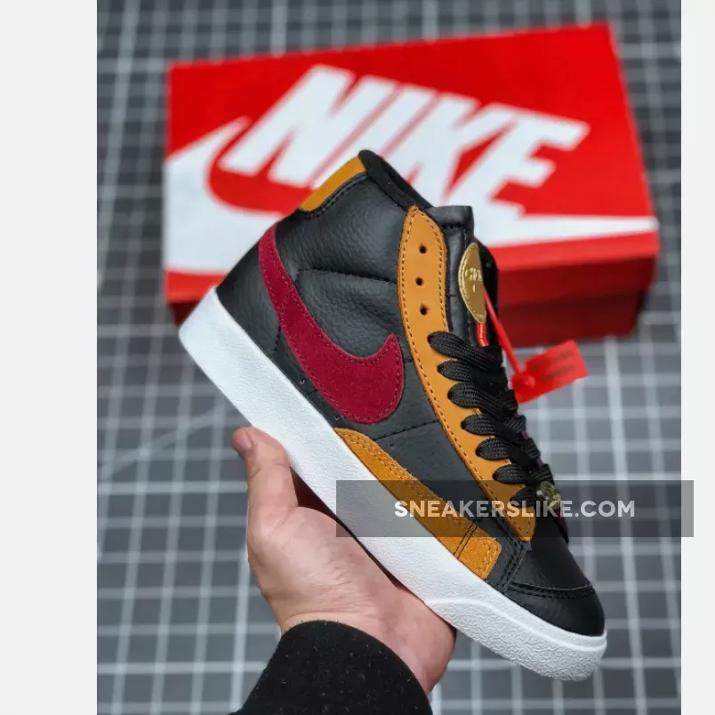 Nike Blazer Mid 77 QS Black Red CU6442-001 / dorothy gaters