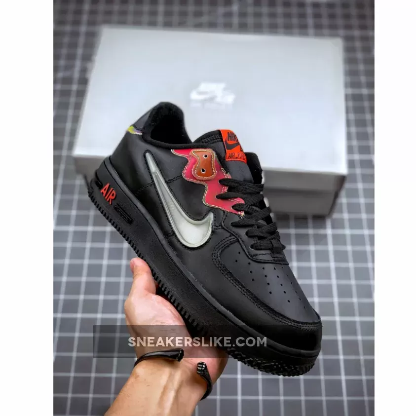 Nike Air Force 1 React Black Habanero Red CN9838-001 Outlet