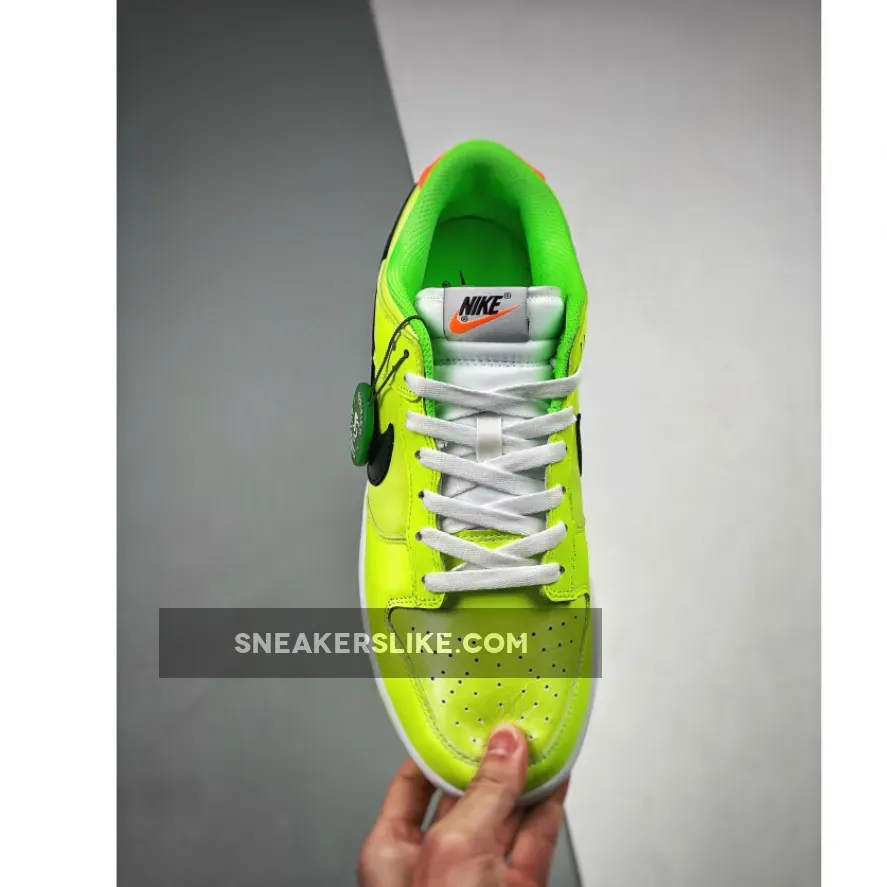 Nike Dunk Low 'Glow in the Dark' Venom Green/Black-Glow FJ4610-702 / paul george glow in the dark dunk