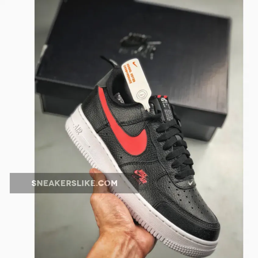 Nike Air Force 1 LV8 Utility Black Red CW7579-001 Bred Air Force 1 Low