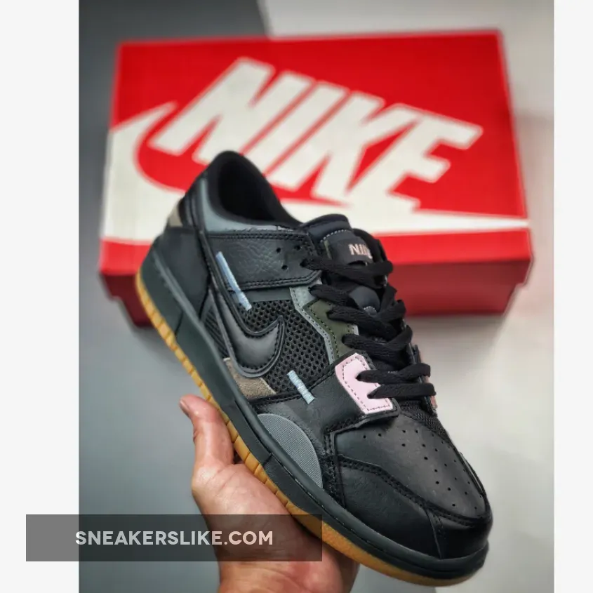 Nike Dunk Low Scrap Black Gum Nike Dunk Low Scrap Gum Black
