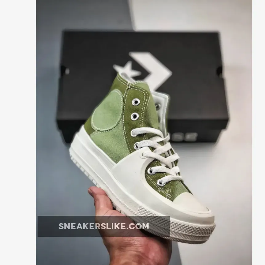 Chuck Taylor Converse - Converse Chuck Taylor All Star Construct Colorblock Alligator Green A03471C