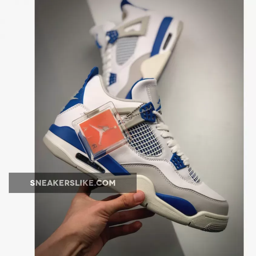 Military Blue Jordan 4 Release Date Air Jordan Retro 4 White/Military Blue-Neutral Grey