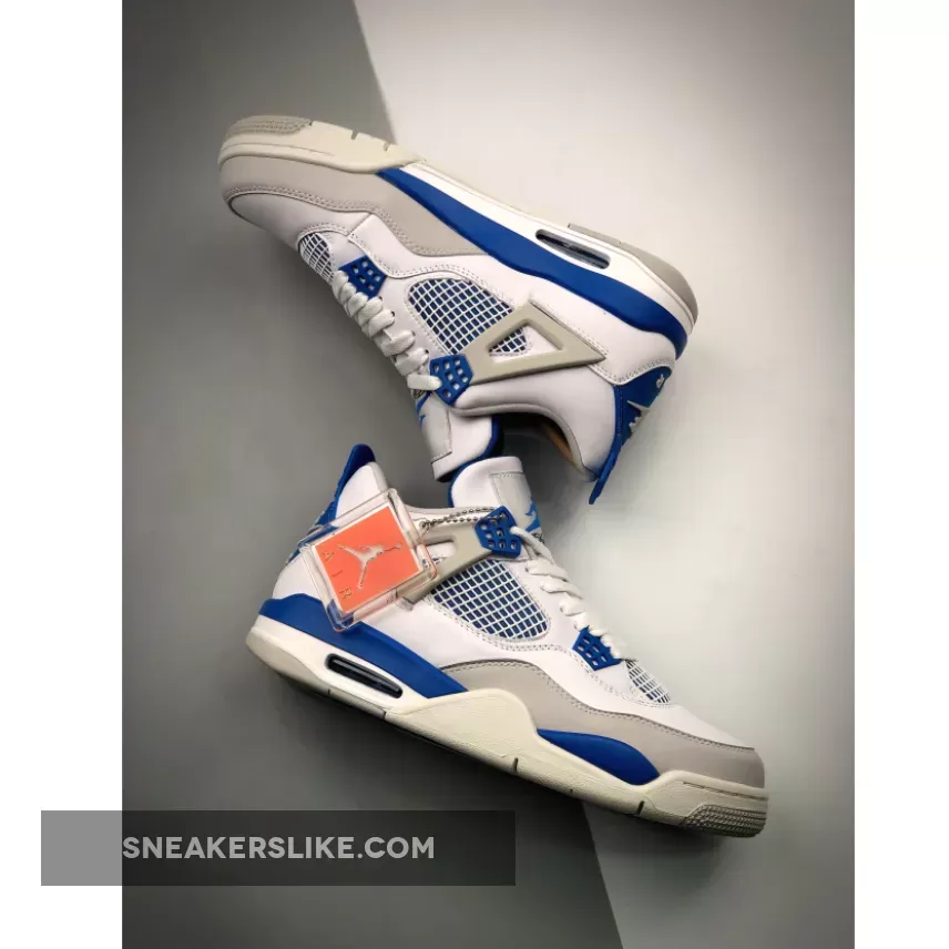 Military Blue Jordan 4 Release Date Air Jordan Retro 4 White/Military Blue-Neutral Grey