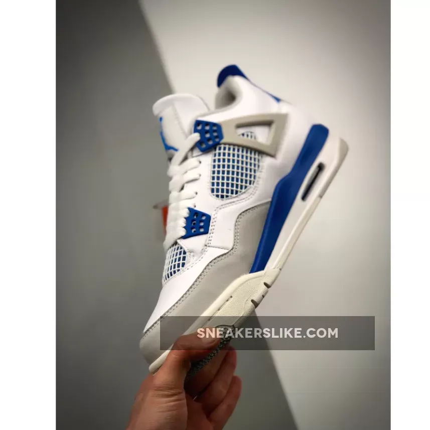 Military Blue Jordan 4 Release Date Air Jordan Retro 4 White/Military Blue-Neutral Grey
